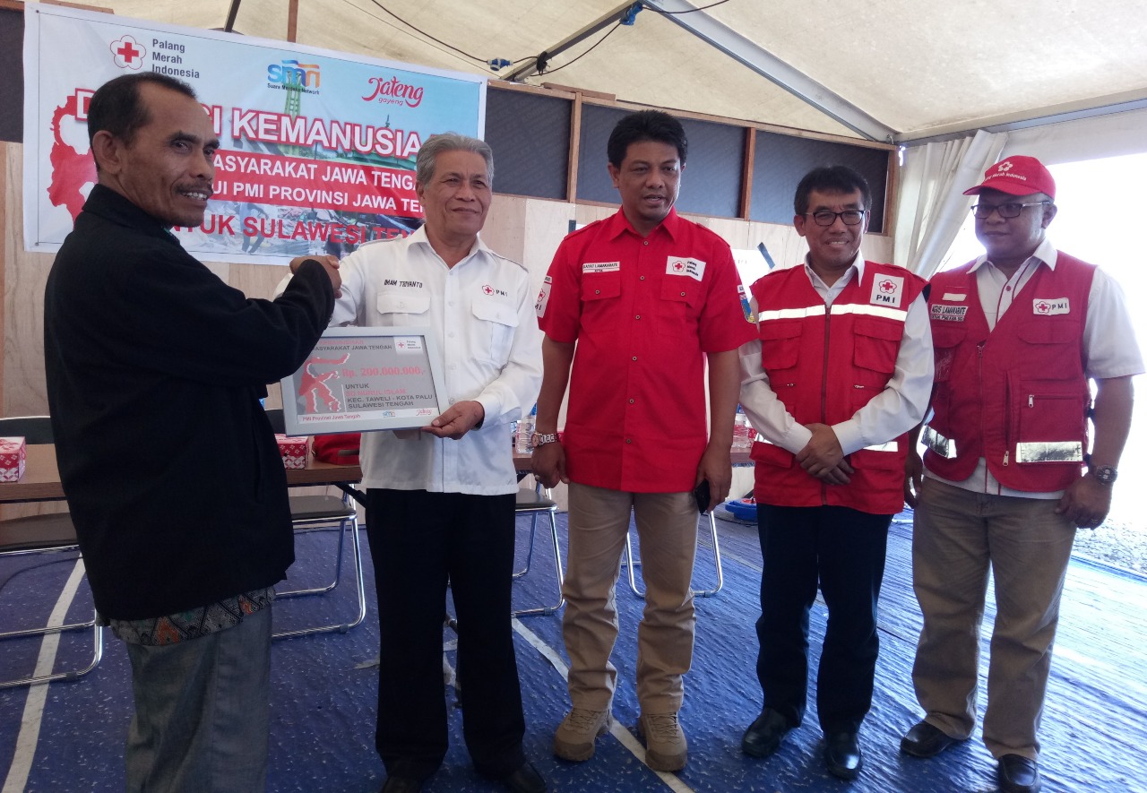 Penyerahan Bantuan Bencana Sulteng